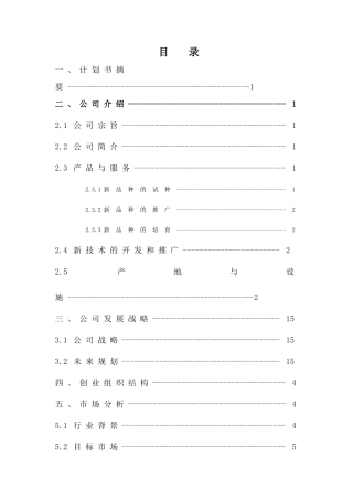 《创业教育》创业计划书作业版