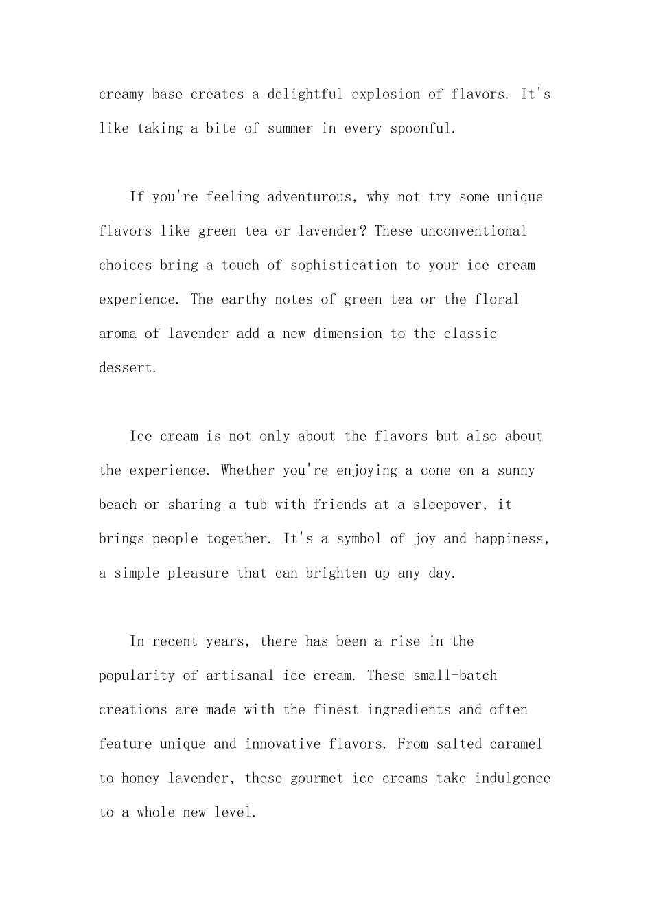 介绍雪糕的作文英语_第2页