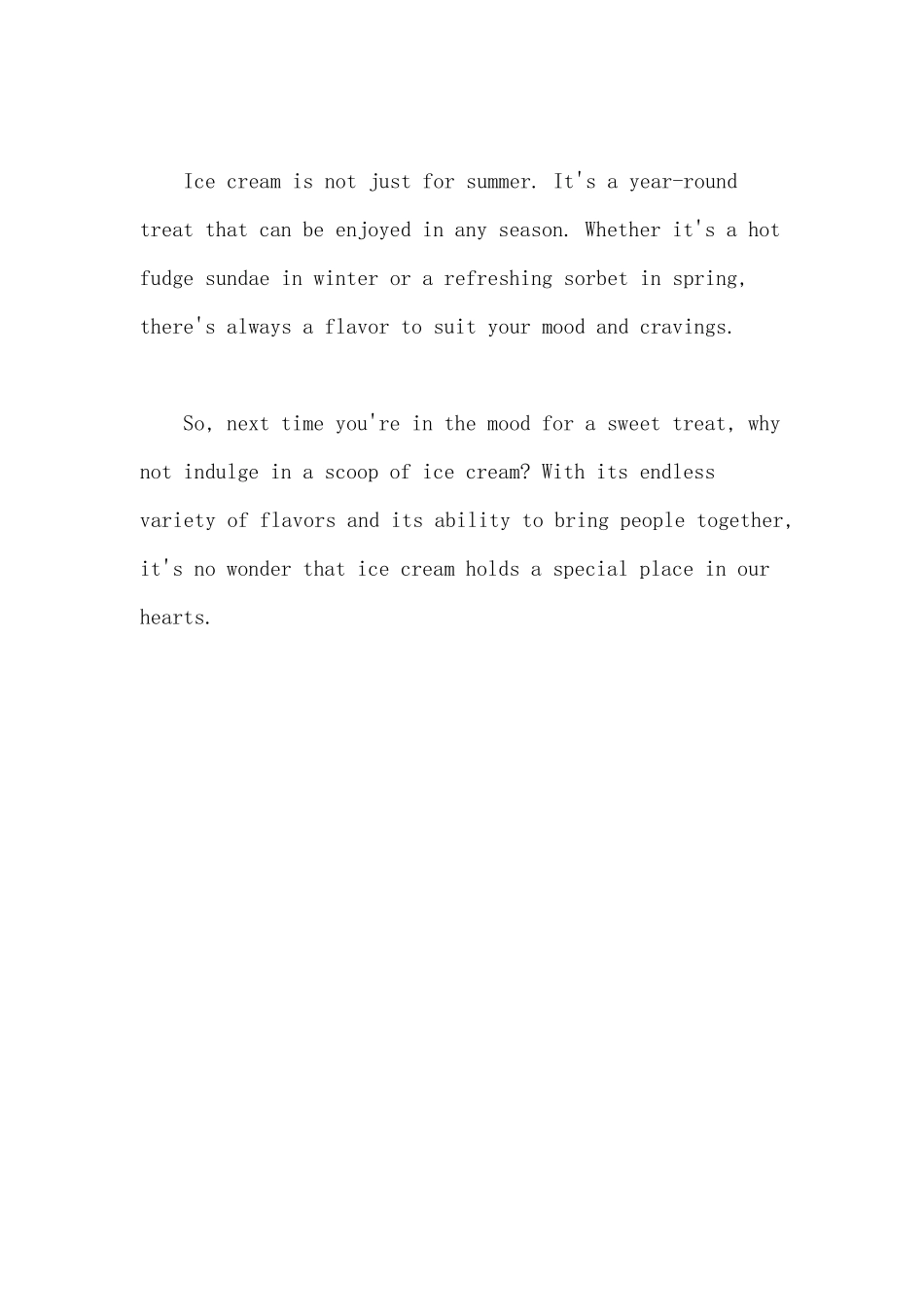 介绍雪糕的作文英语_第3页