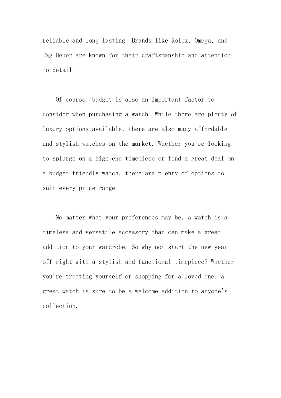 元旦手表推荐英语作文_第2页