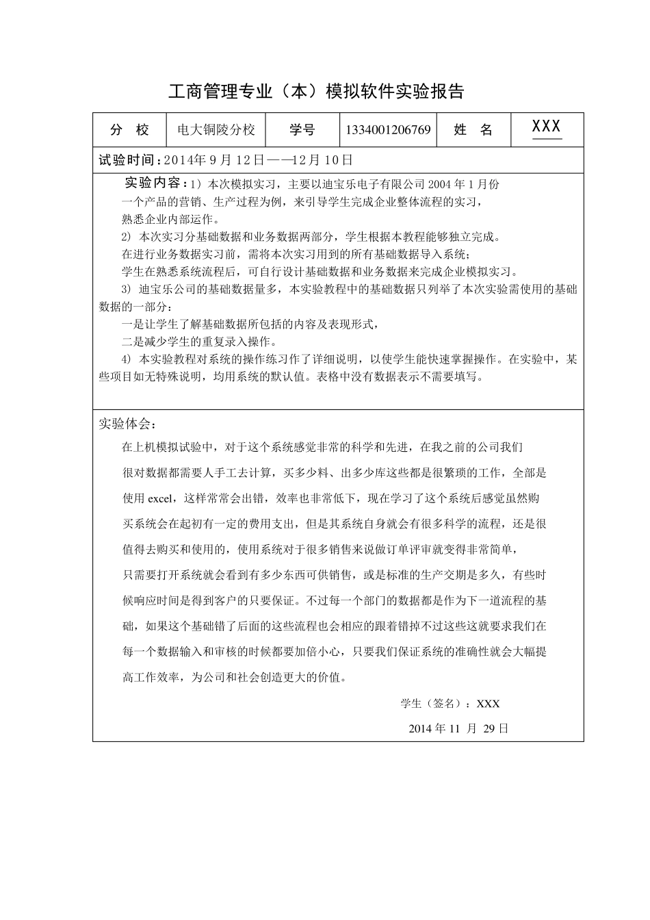 工商管理实验报告(一式七篇)_第2页