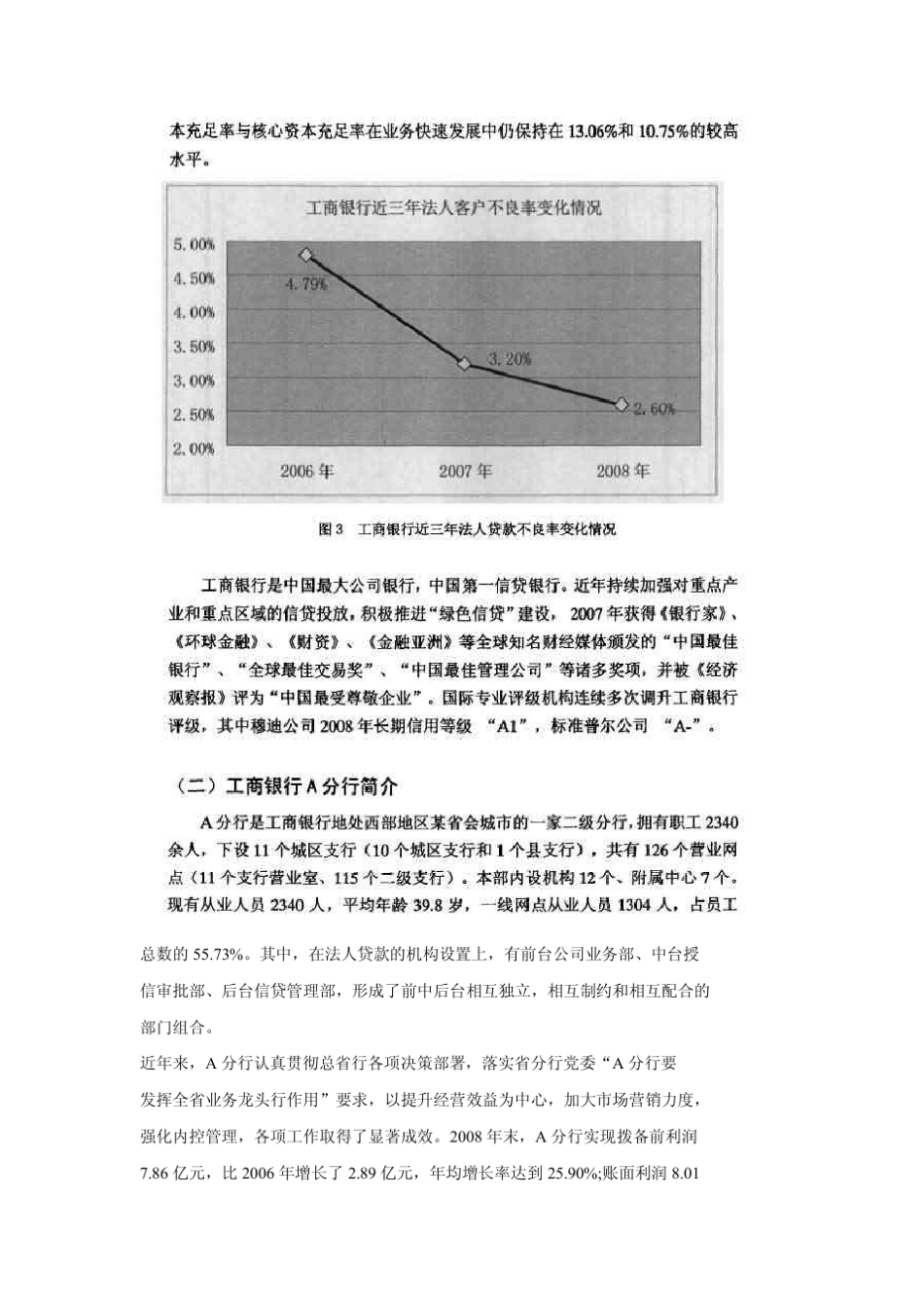 工商银行A分行法人贷款信用风险防控的案例_第3页