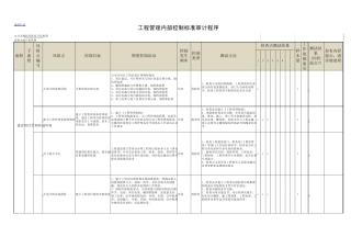 工程内控审计(标准)指南