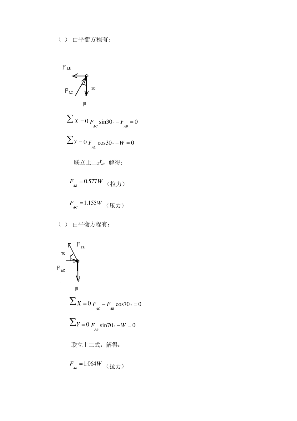 工程力学静力学(北京科大、东北大学版)第4版第二章习题答案_第2页