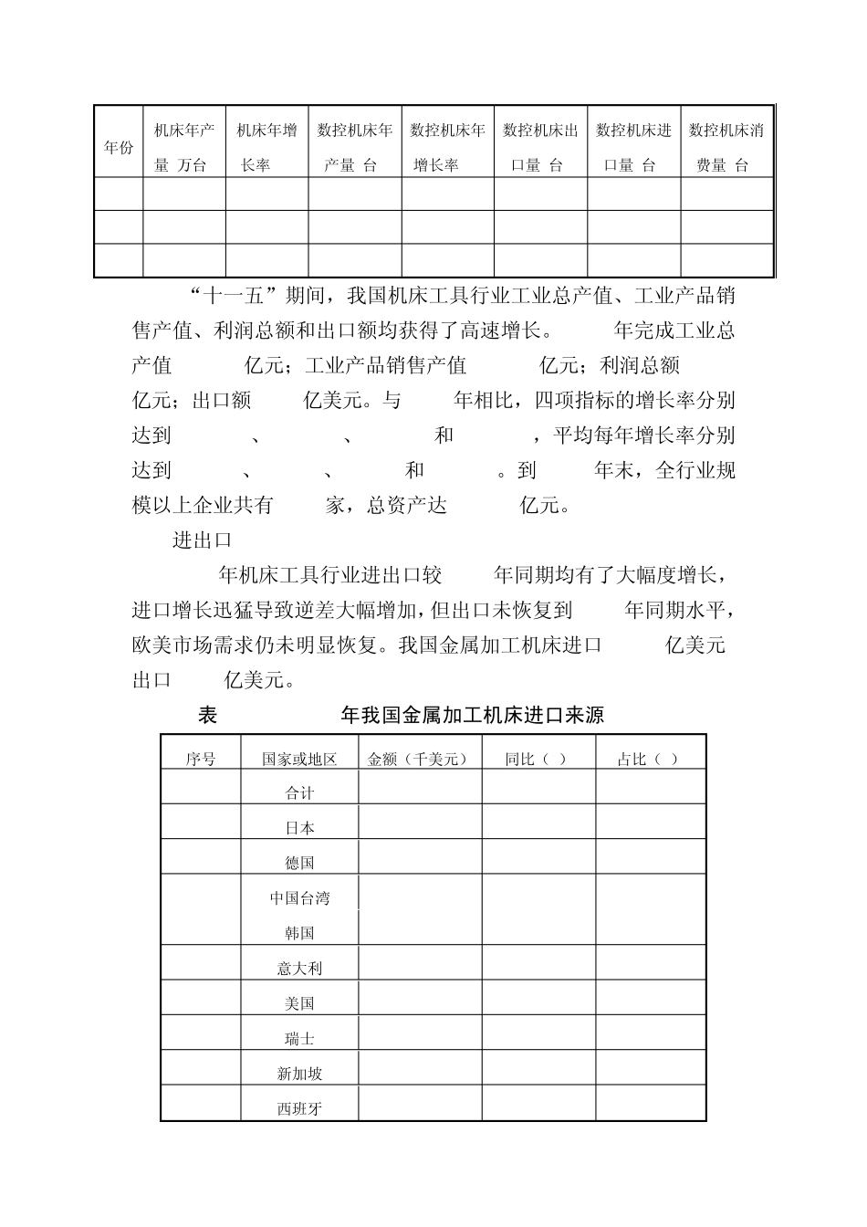 工程机械制造用机床市场分析_第2页