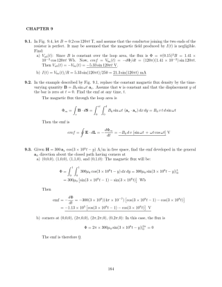 工程电磁场第八版课后答案第09章