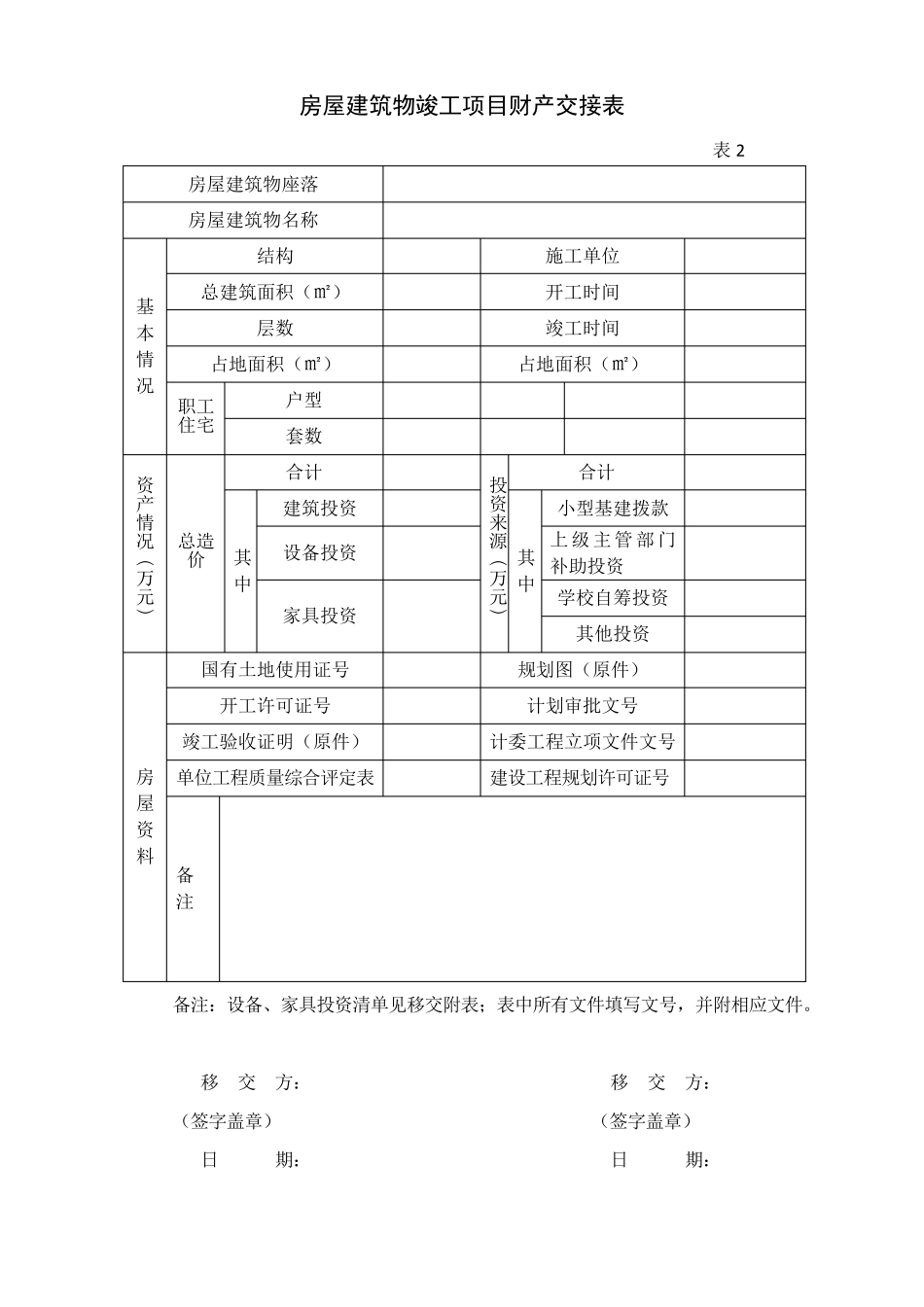 工程竣工移交范本_第3页