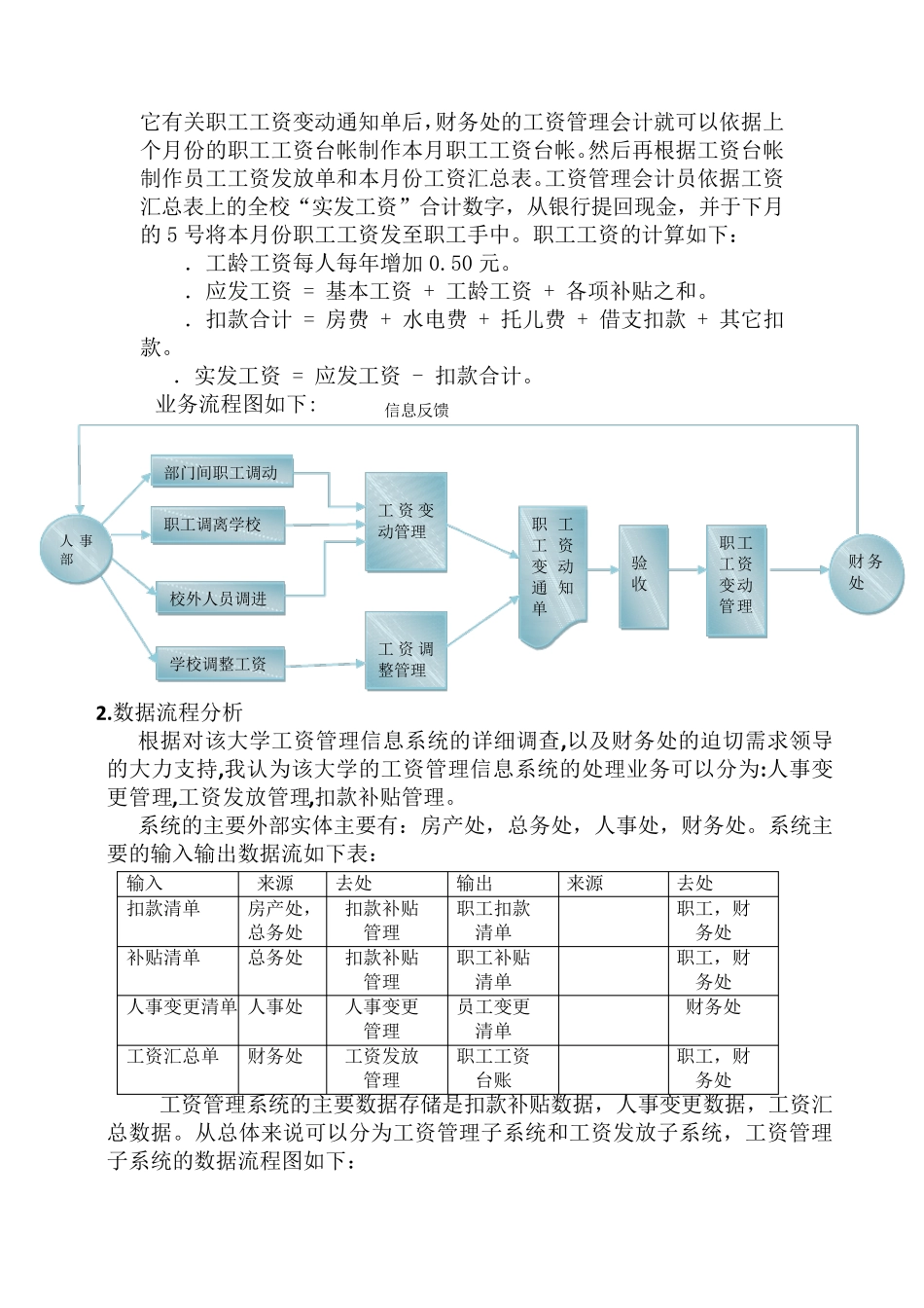 工资管理信息系统分析设计_第3页