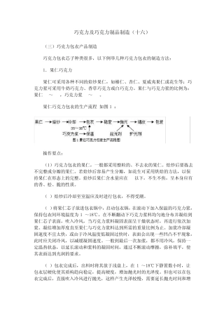 巧克力及巧克力制品制造16