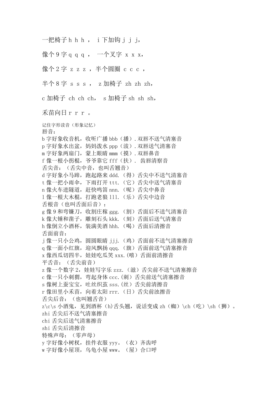 巧记汉语拼音口诀大全_第2页