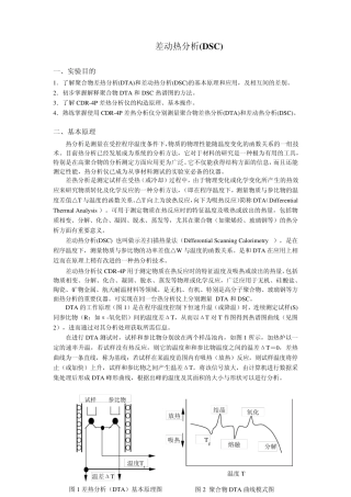差动热分析DSC