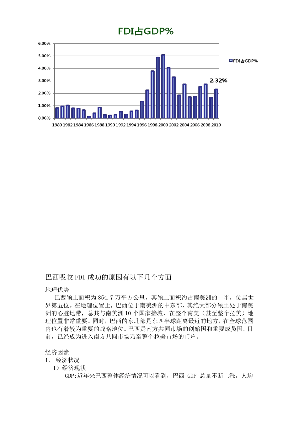 巴西吸收FDI成功的原因_第2页