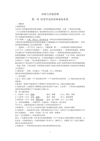 市场与市场营销11741自考