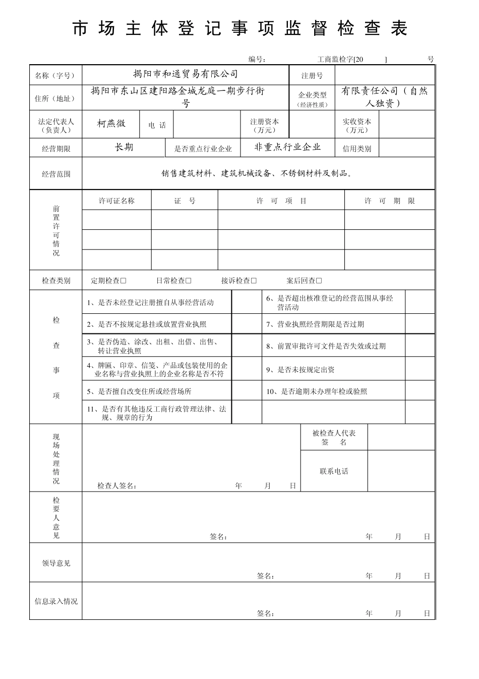 市场主体登记事项监督检查表_第3页