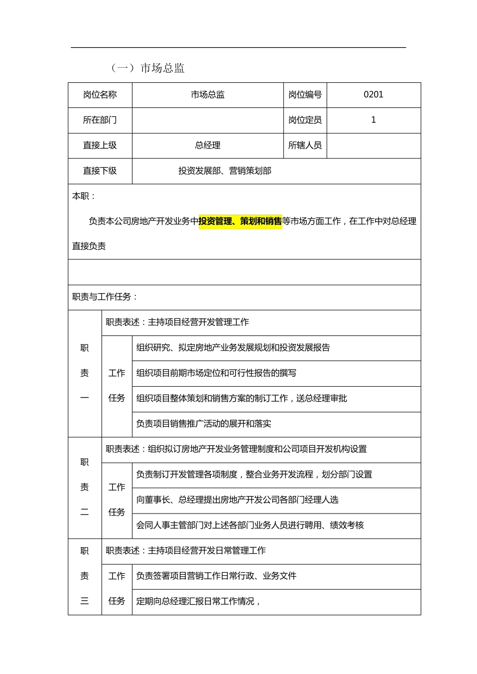 市场总监岗位职责(最强版)_第1页