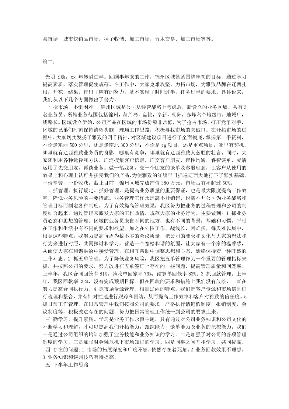 市场拓展工作总结_第2页