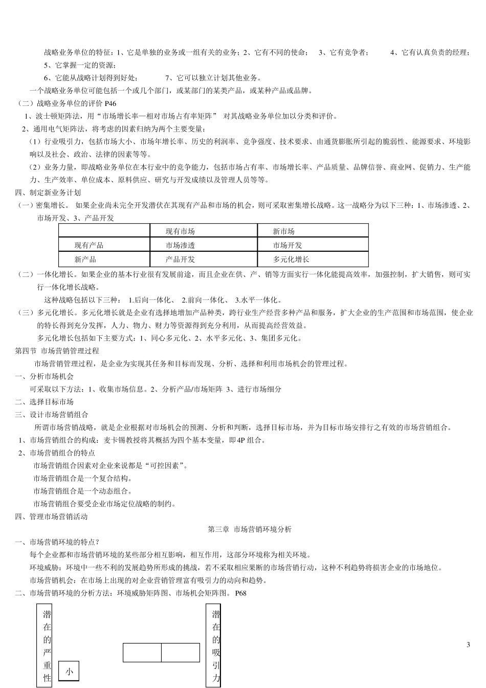 市场营销学知识点全面总结_第3页