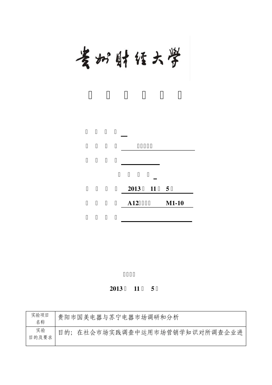 市场营销实践报告_第1页
