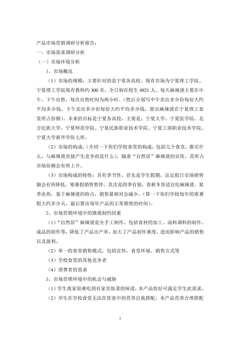 市场营销报告_第3页
