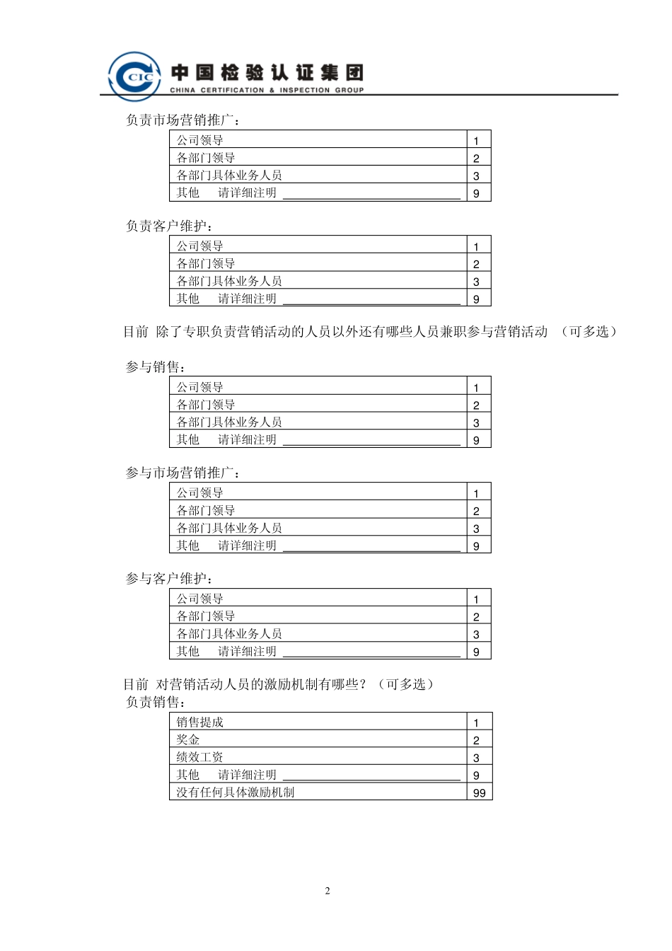 市场营销状况调查问卷_第2页