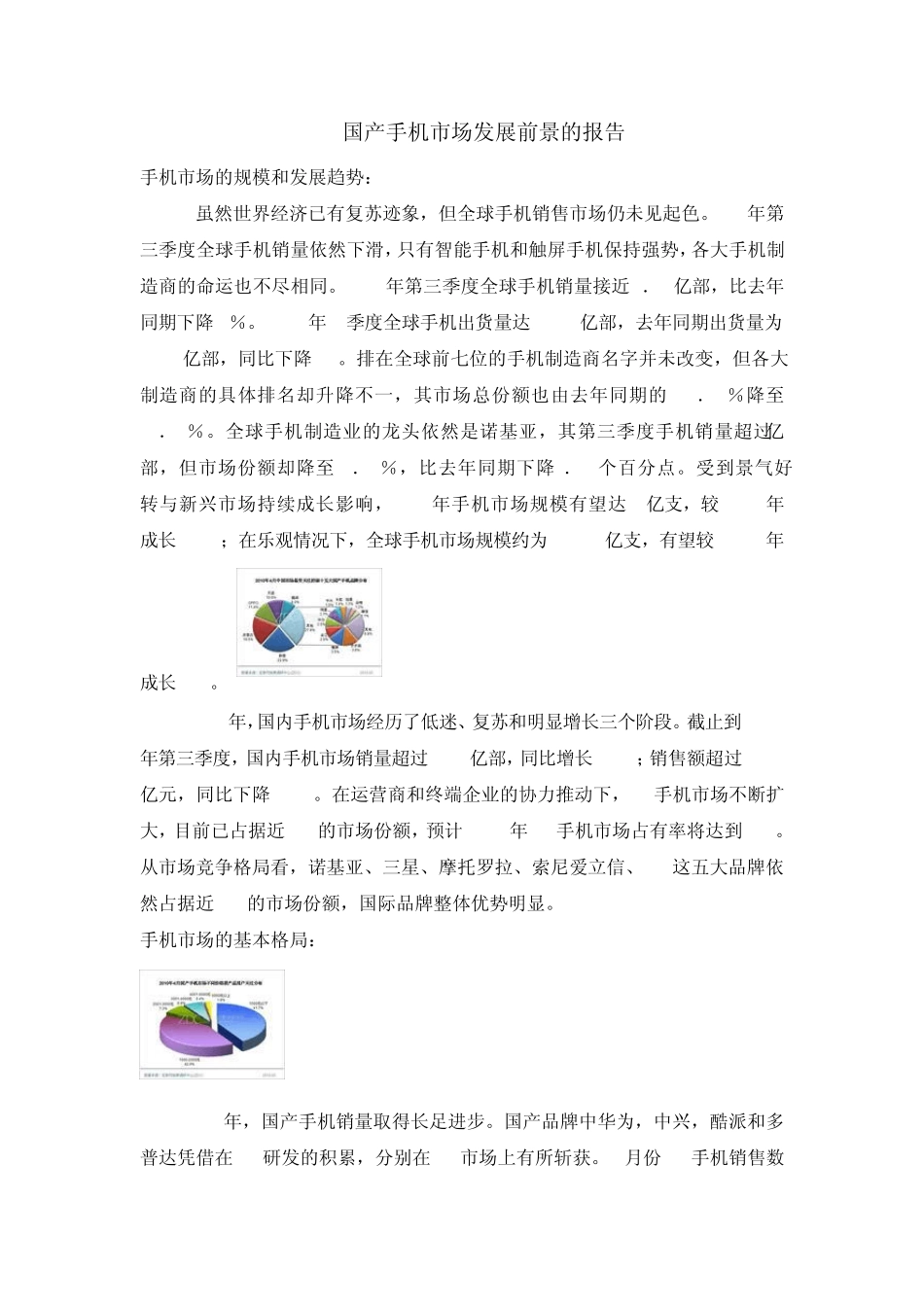 市场调查国产手机市场发展前景的报告_第1页