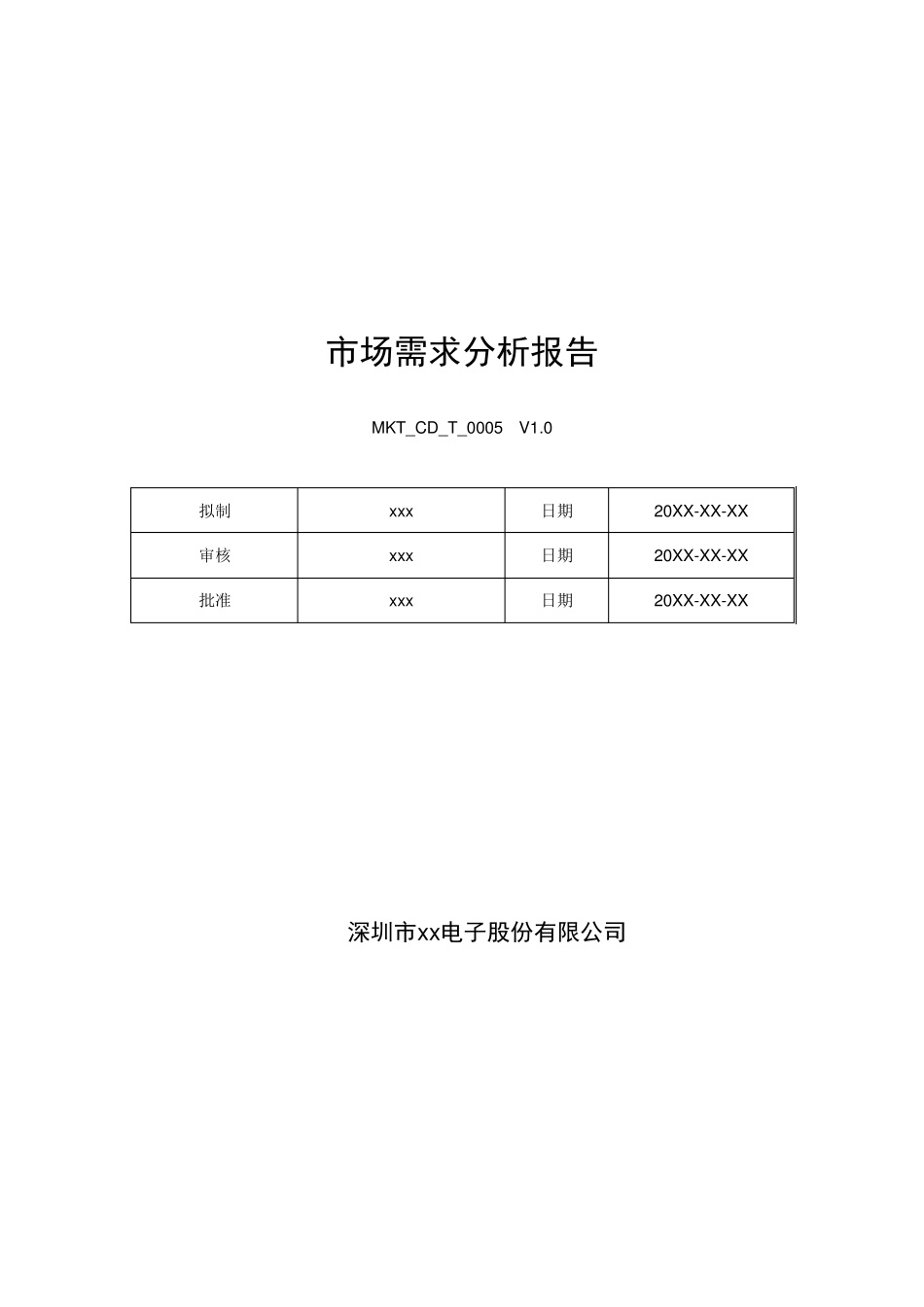 市场需求分析报告模板_第1页