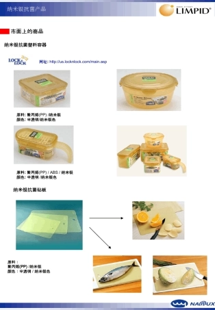 市面上的纳米银产品