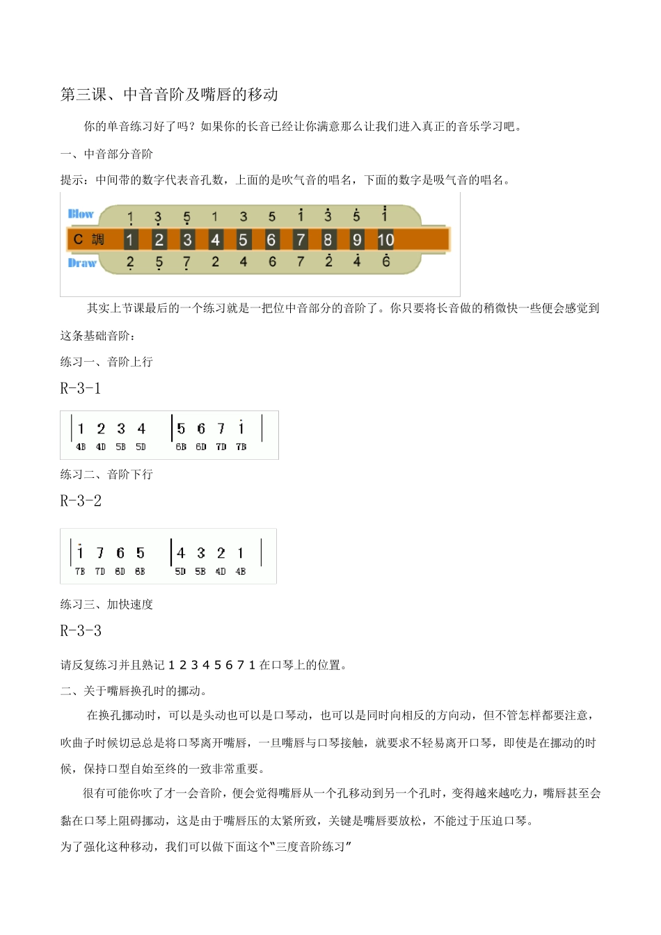 布鲁斯口琴教程(入门篇)_第3页