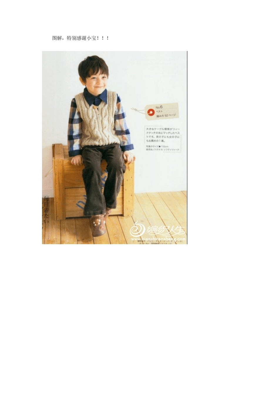 帅帅小男生的背心编织花样图解_第3页
