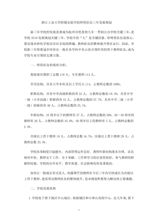 师资队伍的现状分析
