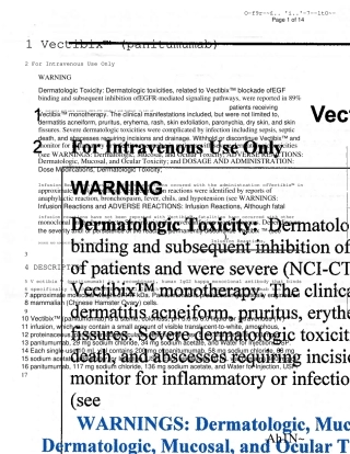 帕尼单抗PanitumumabVectibix使用说明