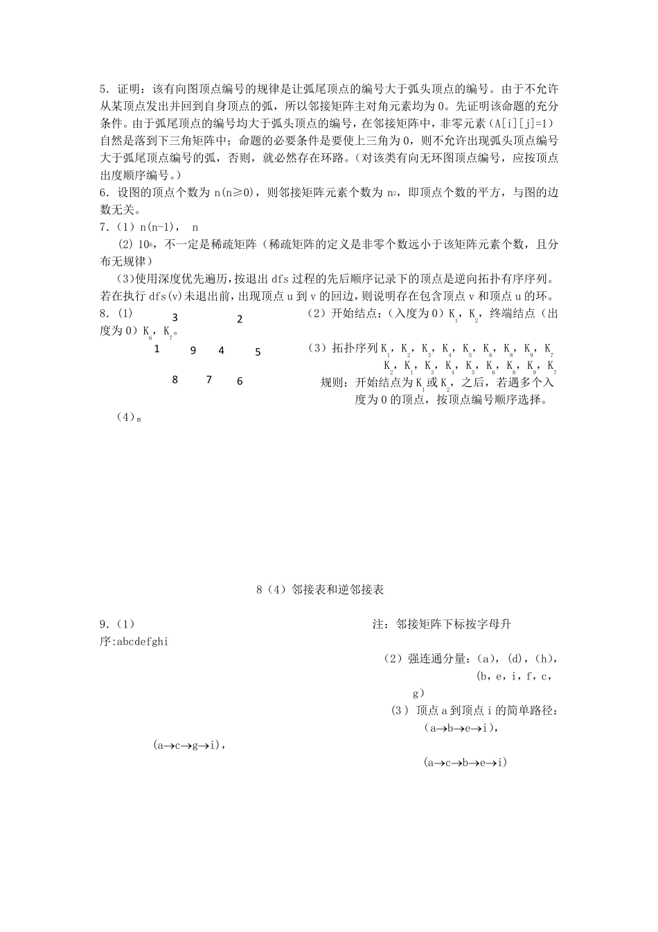 数据结构习题第七章图答案_第3页