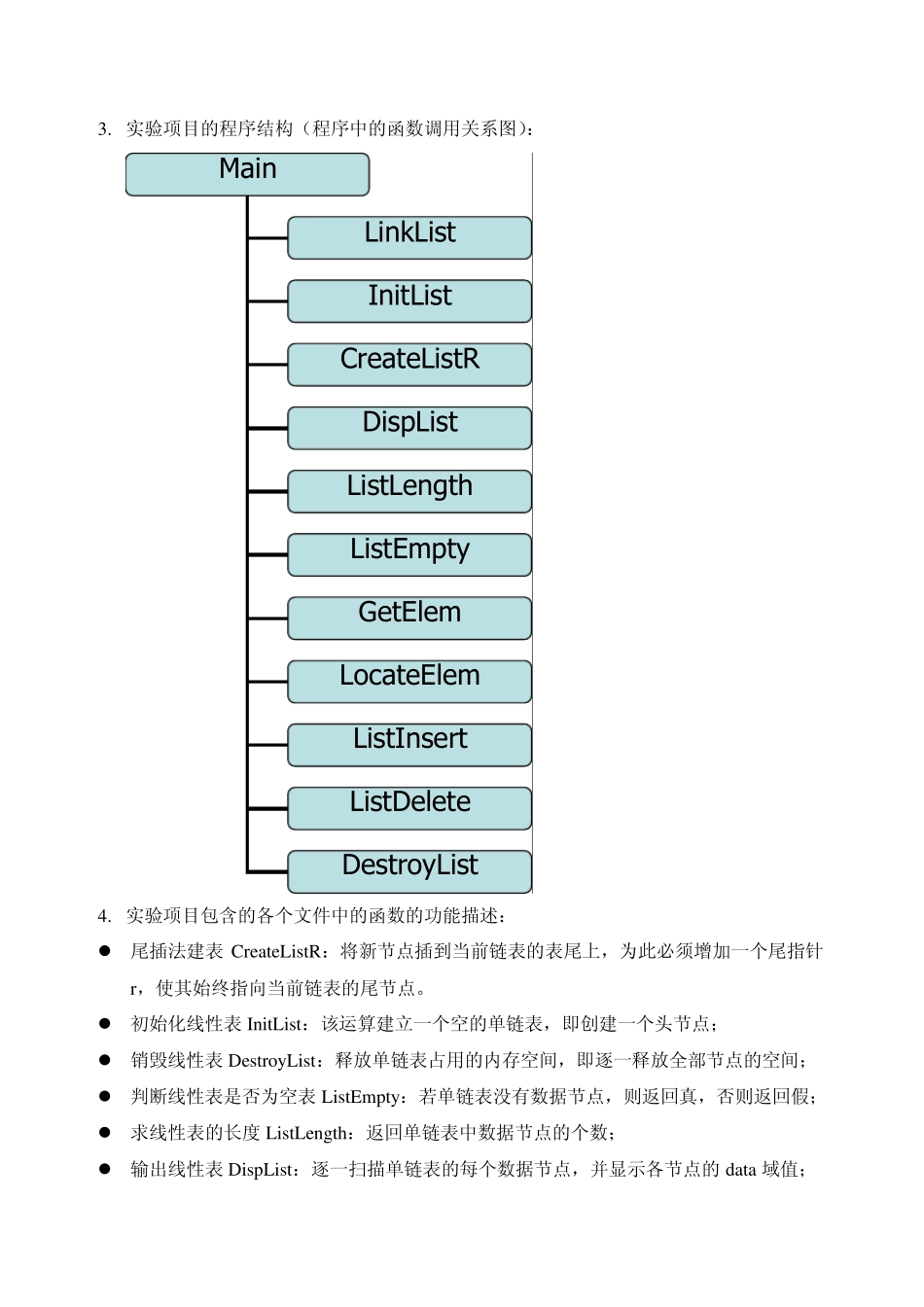 数据结构单链表实验报告_第2页