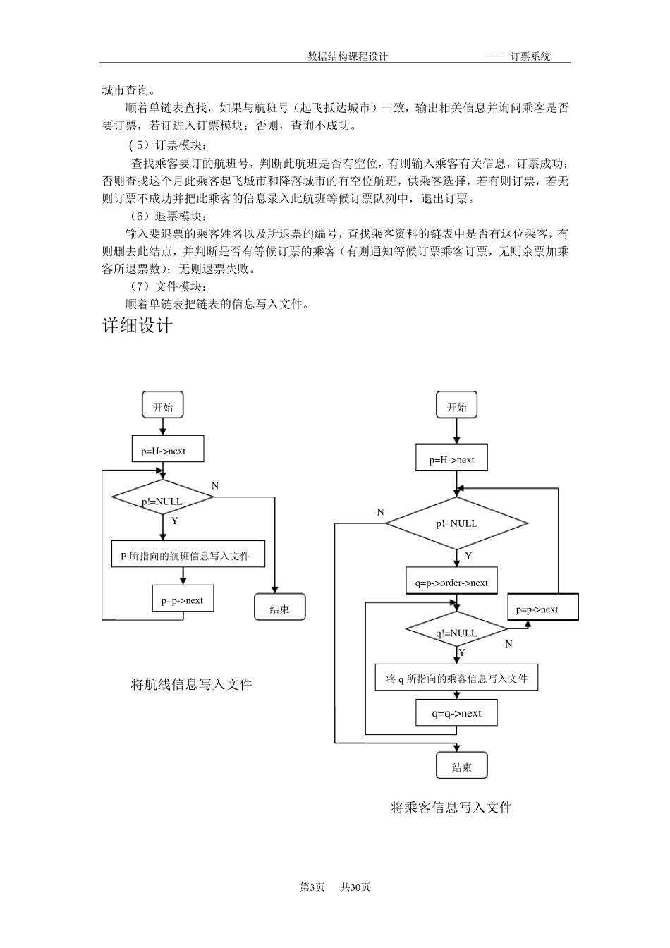 数据结构课程设计航空订票系统_第3页