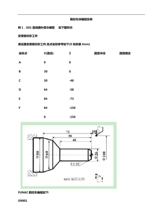 数控车床编程实例100数控车编程实例