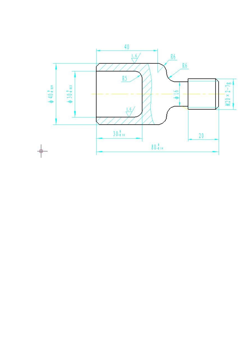 数控车高级工实操图纸_第2页