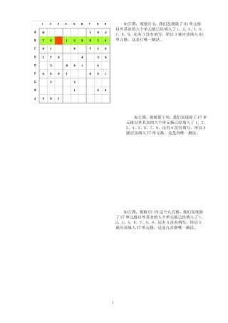 数独入门及进阶技巧
