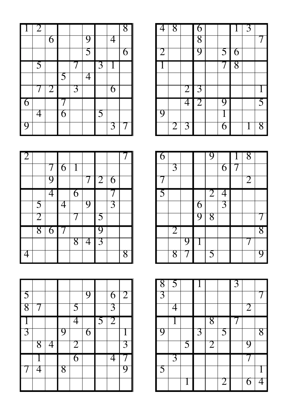 数独题目—难度系数3_第3页
