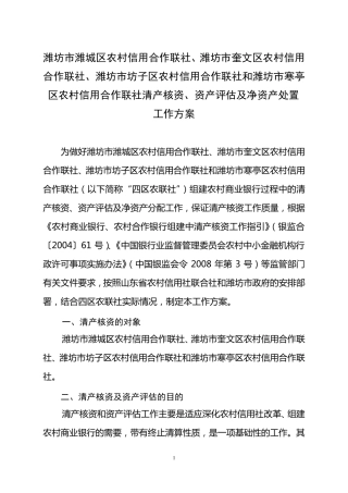 整体资产评估方案(终稿)