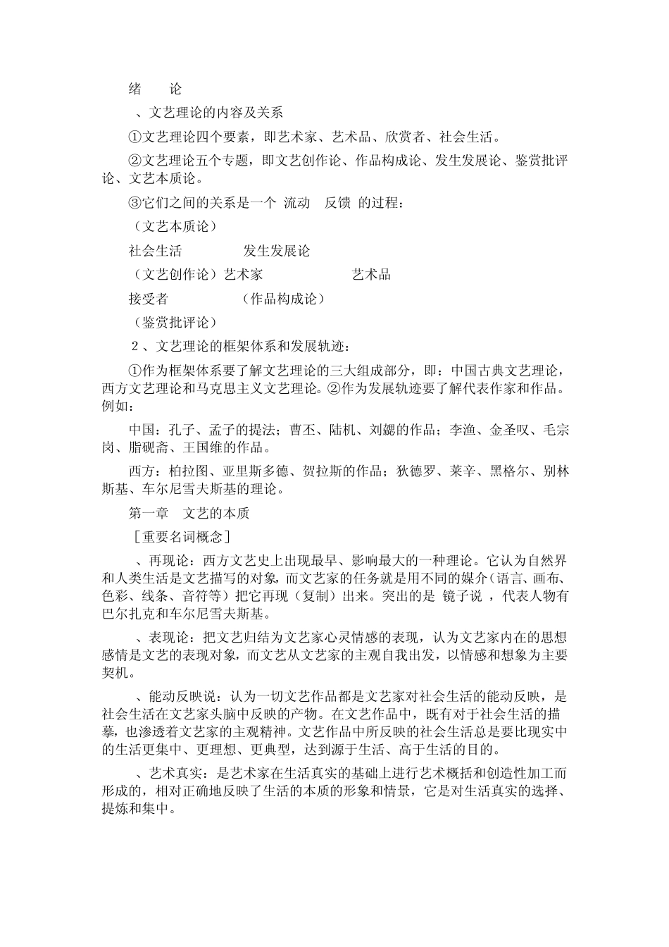 文艺理论基础_第1页