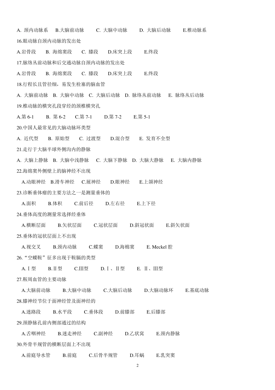 断层解剖学z重点复习资料_第2页