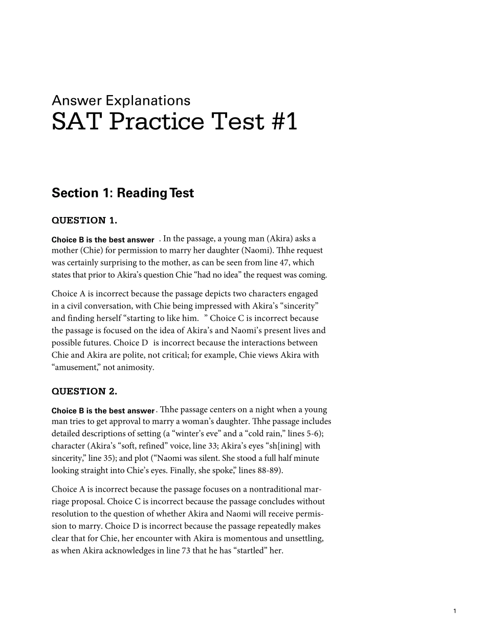 新SAT官方试题第一套答案_第2页