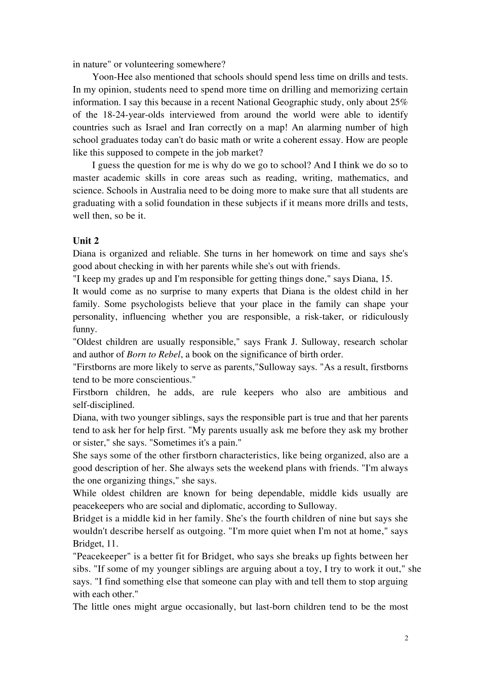 新世纪大学英语系列教材视听说教程六听力原文Scripts_第2页