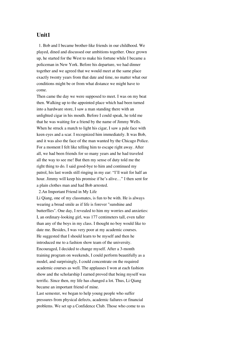 新世纪大学英语综合教程3课后作文_第1页