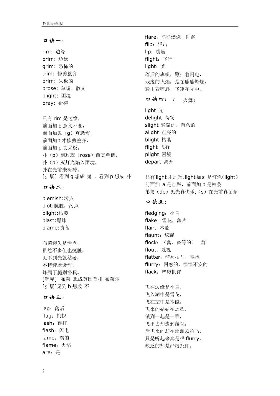 新东方英语四级赵丽词汇_第2页