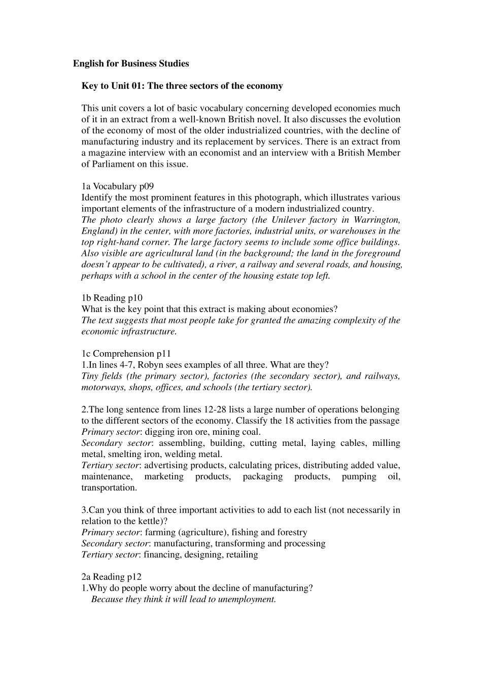 新剑桥商务英语(高级)习题答案_第1页