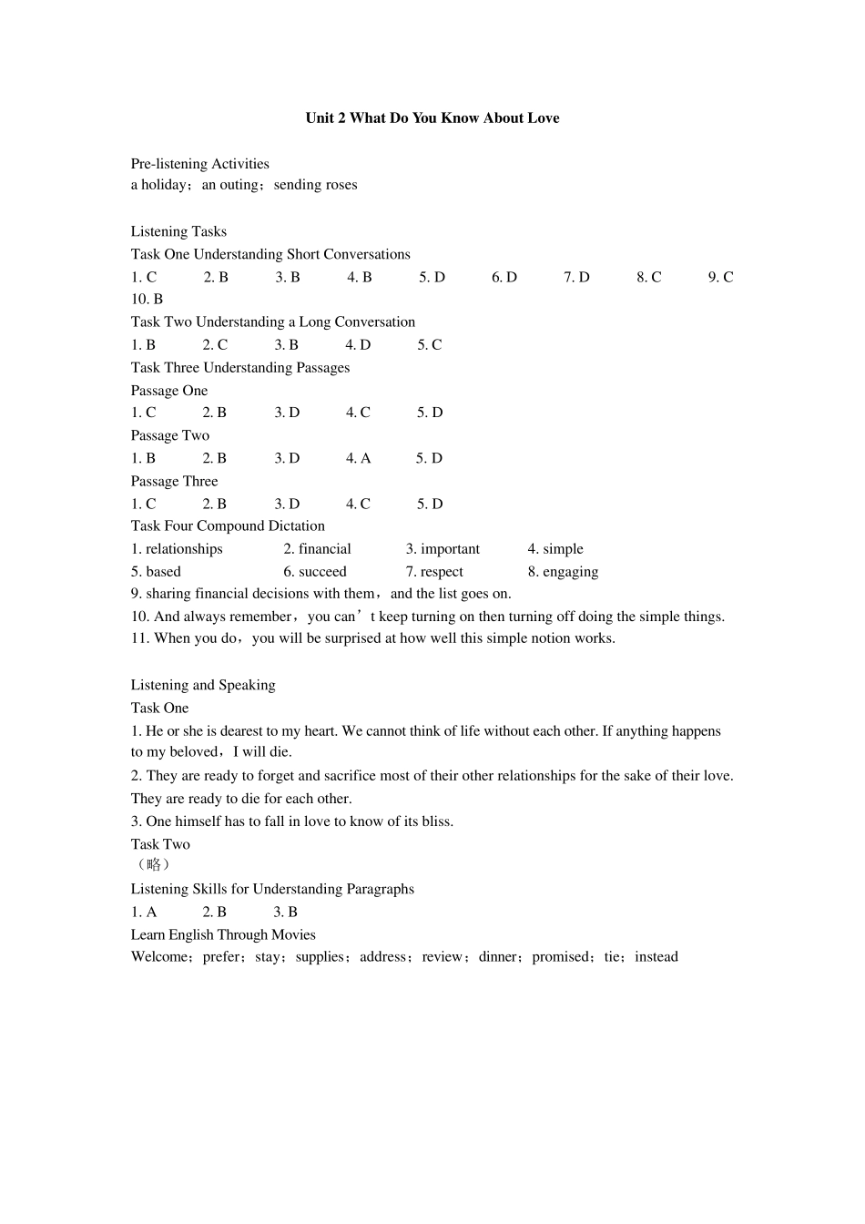 新发展大学英语听力教程参考答案_第2页