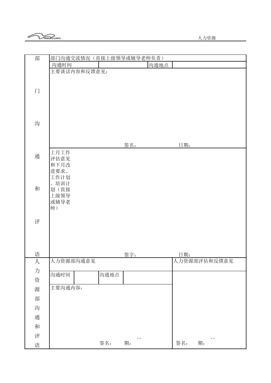新员工试用期间阶段性工作评估表_第2页