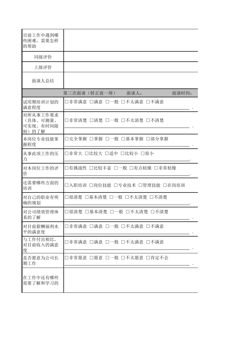 新员工面谈跟踪表_第2页