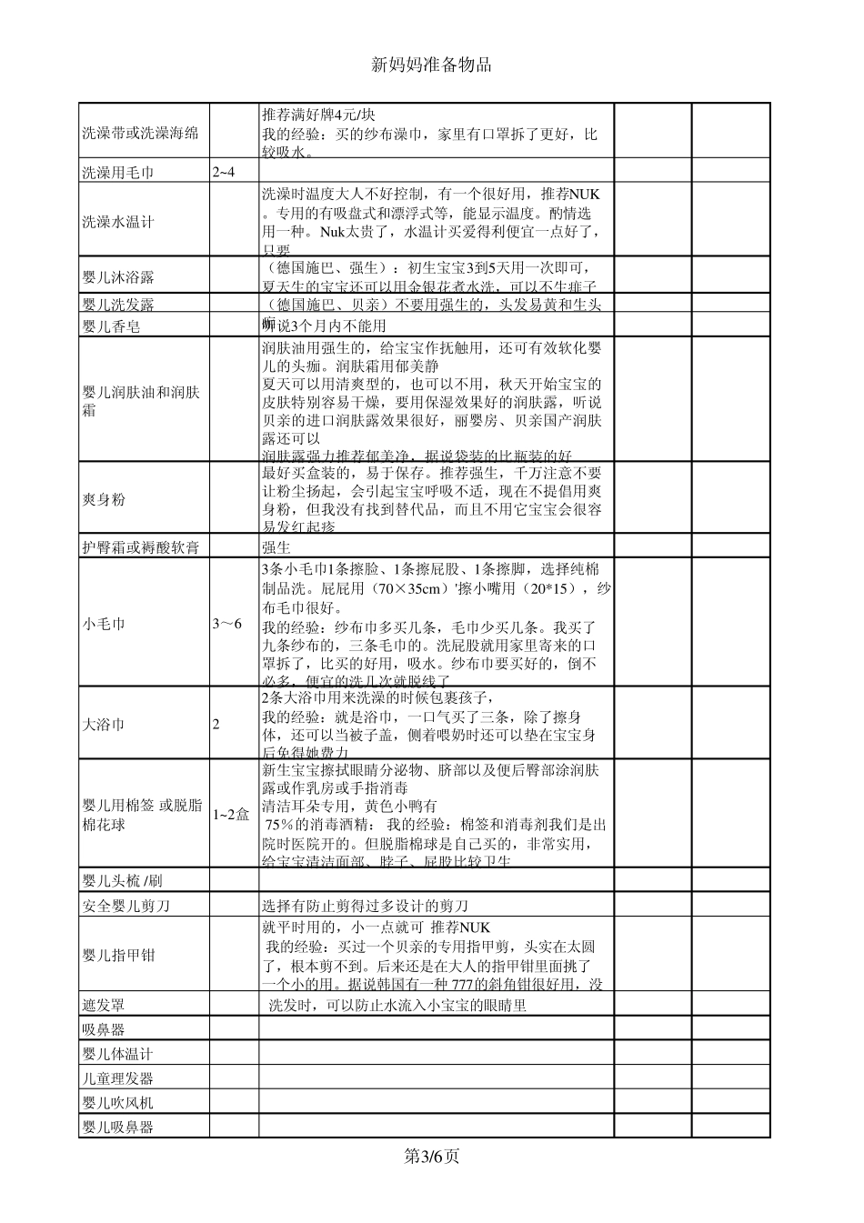 新妈妈准备物品_第3页